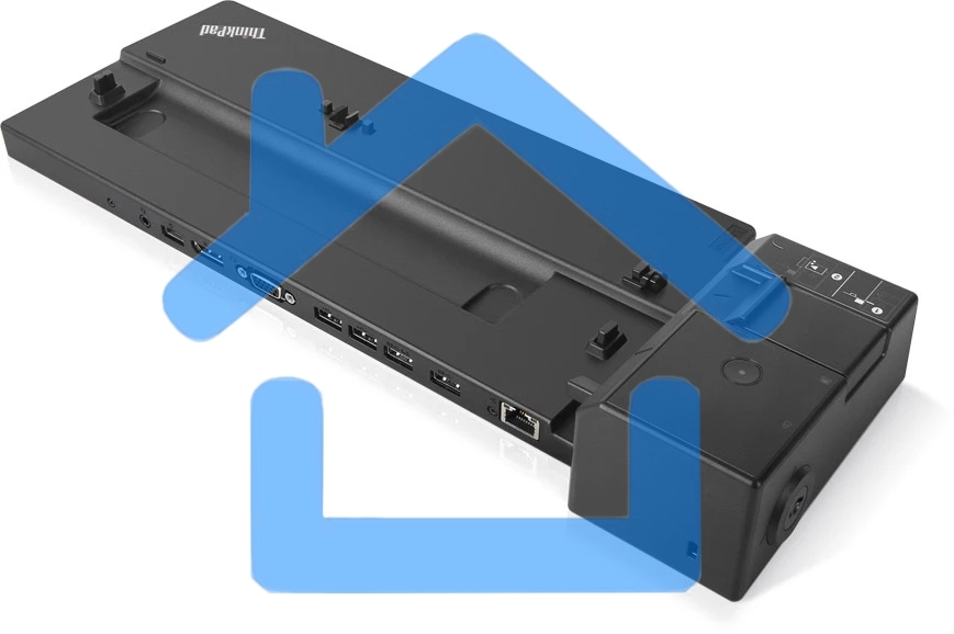 Док-станция Lenovo ThinkPad Basic Docking Station - 90W, 2xUSB 3.1, 2xUSB2.0,Gigabit Ethernet, 1xDP, 1x VGA,1xCombo Audio Port, DC-IN, Kensington slot, Key lock for L480, L580, T480, T480s, T580, X280, P52s, X1 Carbon G6