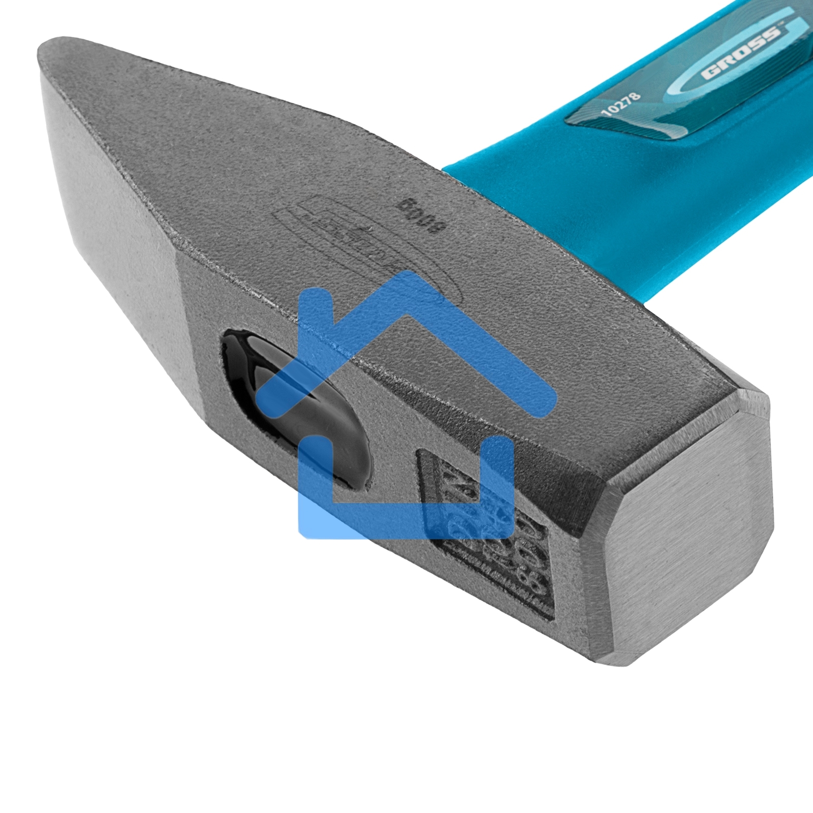 Молоток слесарный GROSS 10278800г квадратный боек фибергласовая обрезиненная рукоятка