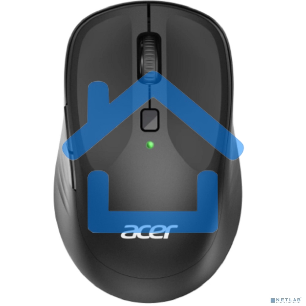 Мышь беспроводная Acer OMR300 черный, 1600 dpi, радиоканал, USB, кнопки - 6