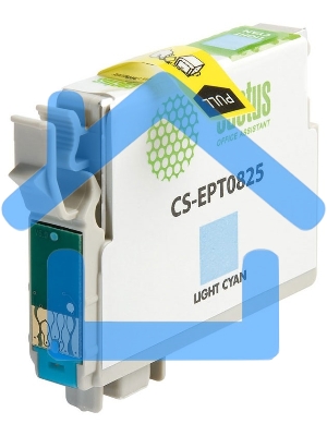 Картридж струйный Cactus CS-EPT0825 (T0825) светло-голубой (13,8 мл) для Epson Stylus Photo R270/290/RX590