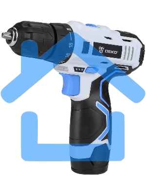 Дрель-шуруповерт Deko GCD12DU3, Аккумуляторная, 12В, 1 АКБ