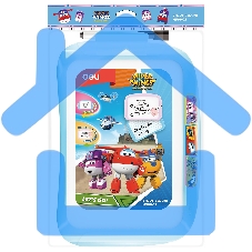 Доска магнитно-маркерная Deli EH50002 Super Wings магнитно-маркерная, лак, синий 20.5x28.6см пластик рама