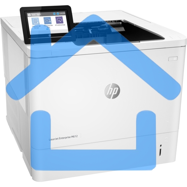 Принтер лазерный HP LaserJet Enterprise M612dn (7PS86A), A4, ч/б, печ. до 71 стр/мин., 1200 x 1200 dpi, USB, RJ-45, Air Print, Mopria
