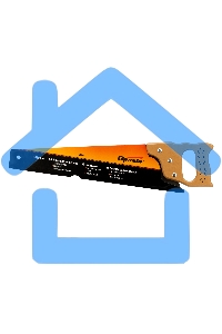 Ножовка по дереву Sparta 450 мм, 7-8 ТРI, каленый зуб, линейка, деревянная рукоятка