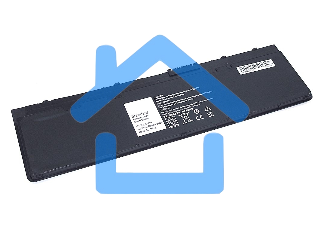 Аккумуляторная батарея для ноутбука Dell E7240-3S1P 11.1V 31Wh черный OEM