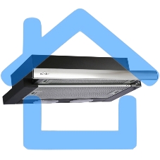 Вытяжка встраиваемая Elikor Интегра 50П-400-В2Л черный/нержавеющая сталь, 50 см, 400 куб. м/ч, 55 дБ