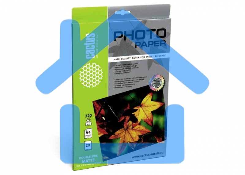 Бумага Cactus CS-MA422020DS A4/220г/м2/20л. матовая для струйной печати