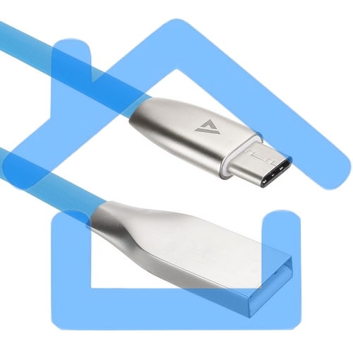 Кабель USB ACD-Infinity Type-C ~ USB-A TPE, 1.2м, синий (ACD-U922-C2L)
