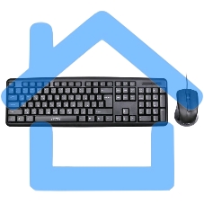 Комплект клавиатура + мышь Oklick 600M черный USB