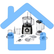 Кухонный комбайн Bosch MCM3501M 800 Вт, Скорости: 2, Блендер 1 л, Чаша 2.3 л, черный/серебристый