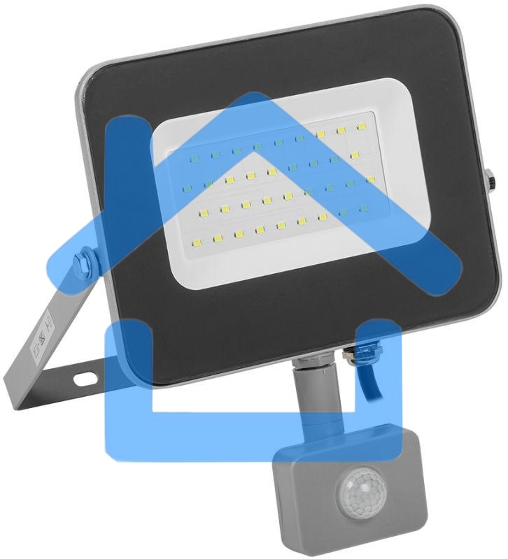 Прожектор Iek LPDO702-30-K03 СДО 07-30Д светодиодный серый с ДД IP44 IEK