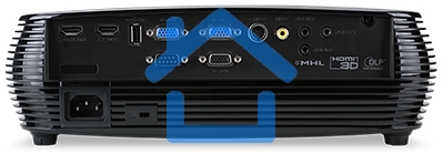 Проектор ACER X1228H (DLP, XGA 1024x768, 4500Lm, 20000:1, +НDMI, Wi-Fi, 3D Ready, 2.7kg)