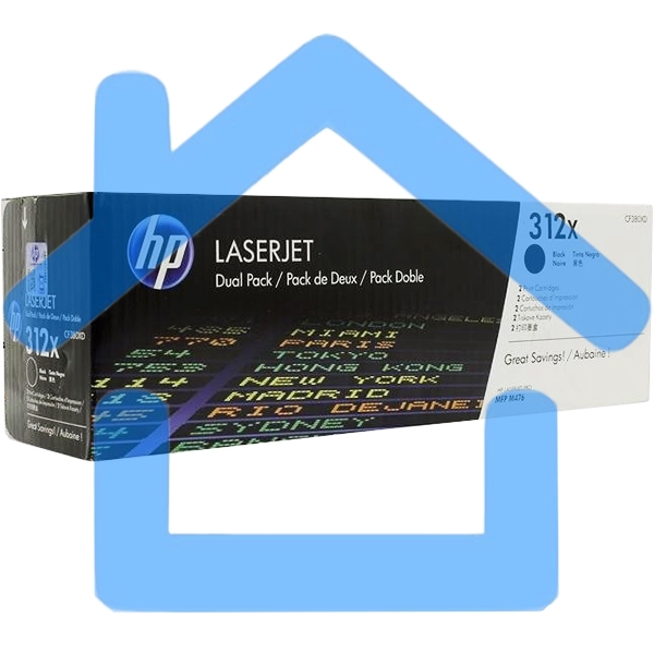 Тонер Картридж HP 312A CF380X черный для HP CLJ Pro M476 (4400стр.)