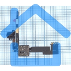 Шлейф аудио разъема с коннектором Sim карты для планшета Apple iPad 2 Шлейф аудио разъема с коннектором Sim карты для планшета Apple iPad 2