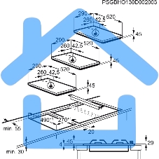 Газовая варочная панель Electrolux EGC3322NVK черный