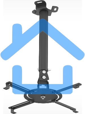 Кронштейн для проектора Holder PR-104-B черный макс.20кг потолочный поворот и наклон