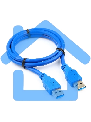 Кабель Gembird/Cablexpert Pro CCP-USB3-AMAM-1M, AM/AM, 1м, экран, синий