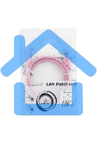 Патч-корд UTP Cablexpert кат.5e, 1м, литой, многожильный, розовый