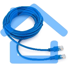 Патч-корд UTP Cablexpert кат.5e, 5м, литой, многожильный (синий)