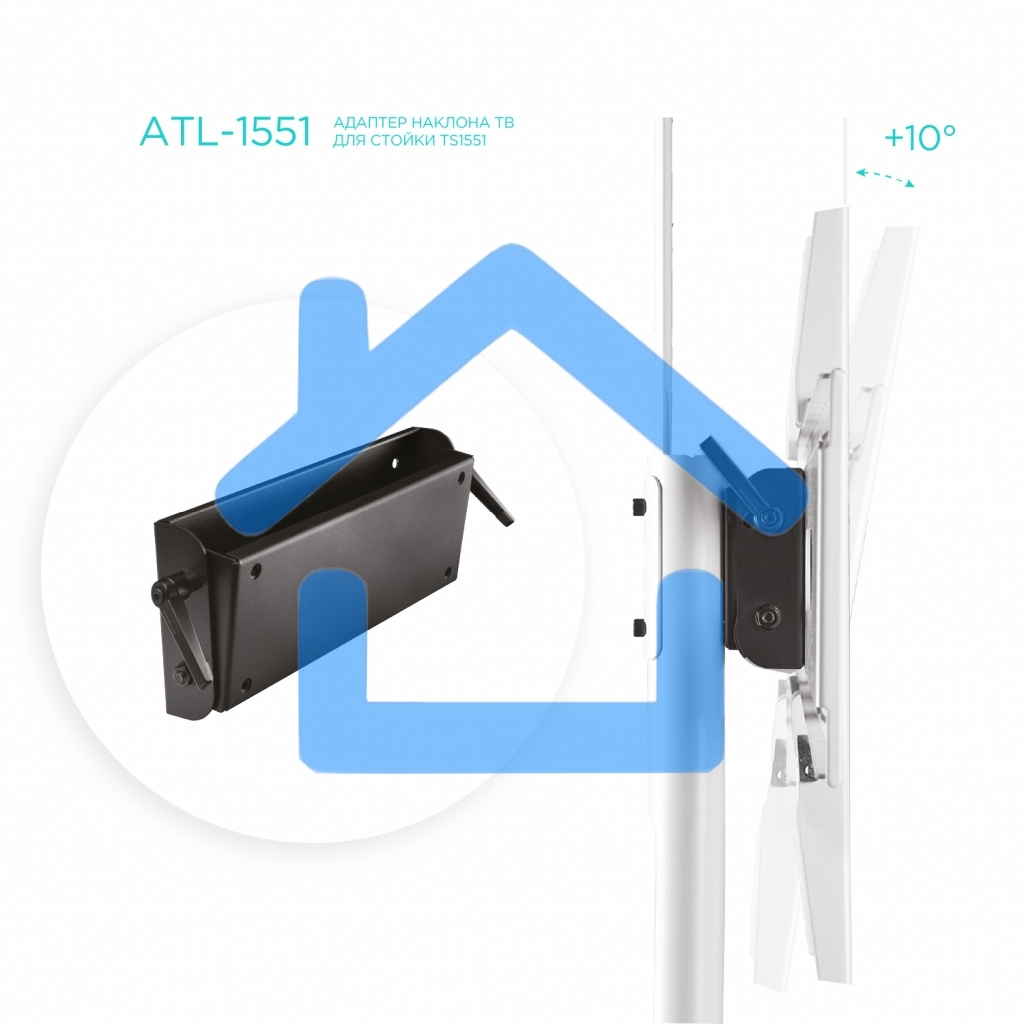 Кронштейн-адаптер для телевизора ONKRON ATL-1551 черный настенный