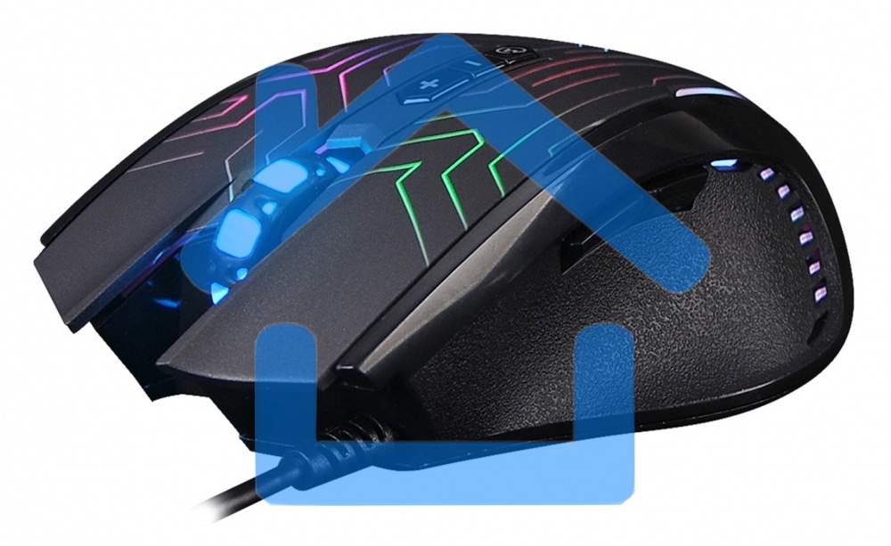 Мышь проводная A4Tech X87 черный, 2400 dpi, USB, кнопки - 8