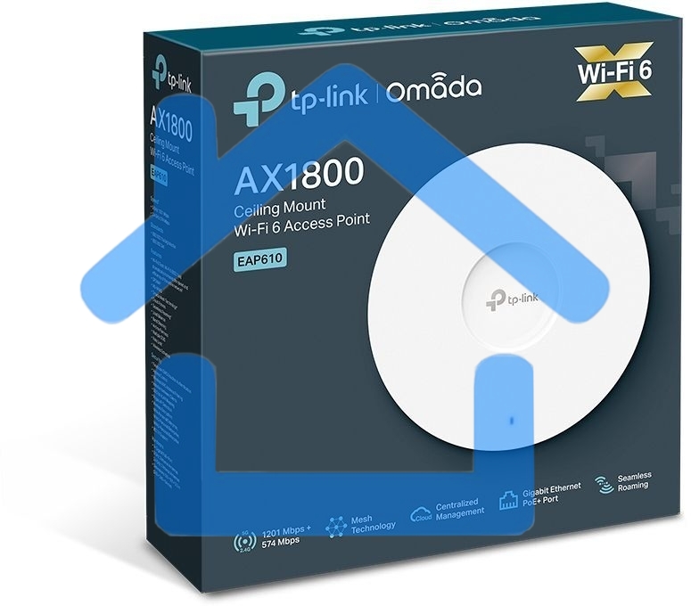 Потолочная двухдиапазонная точка доступа Wi-Fi TP-Link EAP610 AX1800