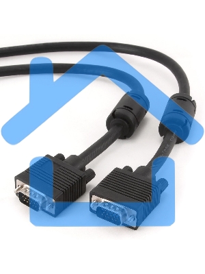 Кабель Gembird/Cablexpert CC-PPVGA-10,Кабель VGA Premium 15M/15M, 3.0м, белый, тройной экран, феррит.кольца