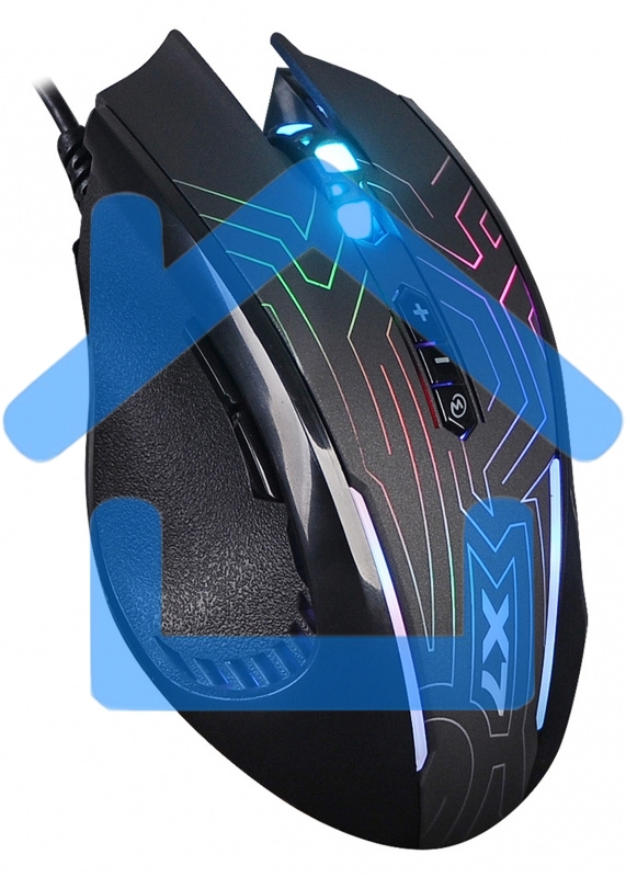 Мышь проводная A4Tech X87 черный, 2400 dpi, USB, кнопки - 8