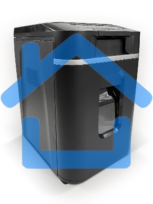 Шредер Heleos АП37-4 черный/серебристый с автоподачей (секр.P-4) фрагменты 220лист. 37лтр. скрепки скобы пл.карты