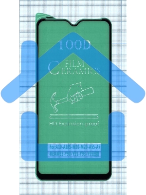 Керамическая пленка (стекло) для Samsung M20 черный