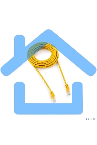 Патч-корд медный UTP Cablexpert PP10-7.5M/Y кат.5, 7.5м, литой, многожильный (желтый)