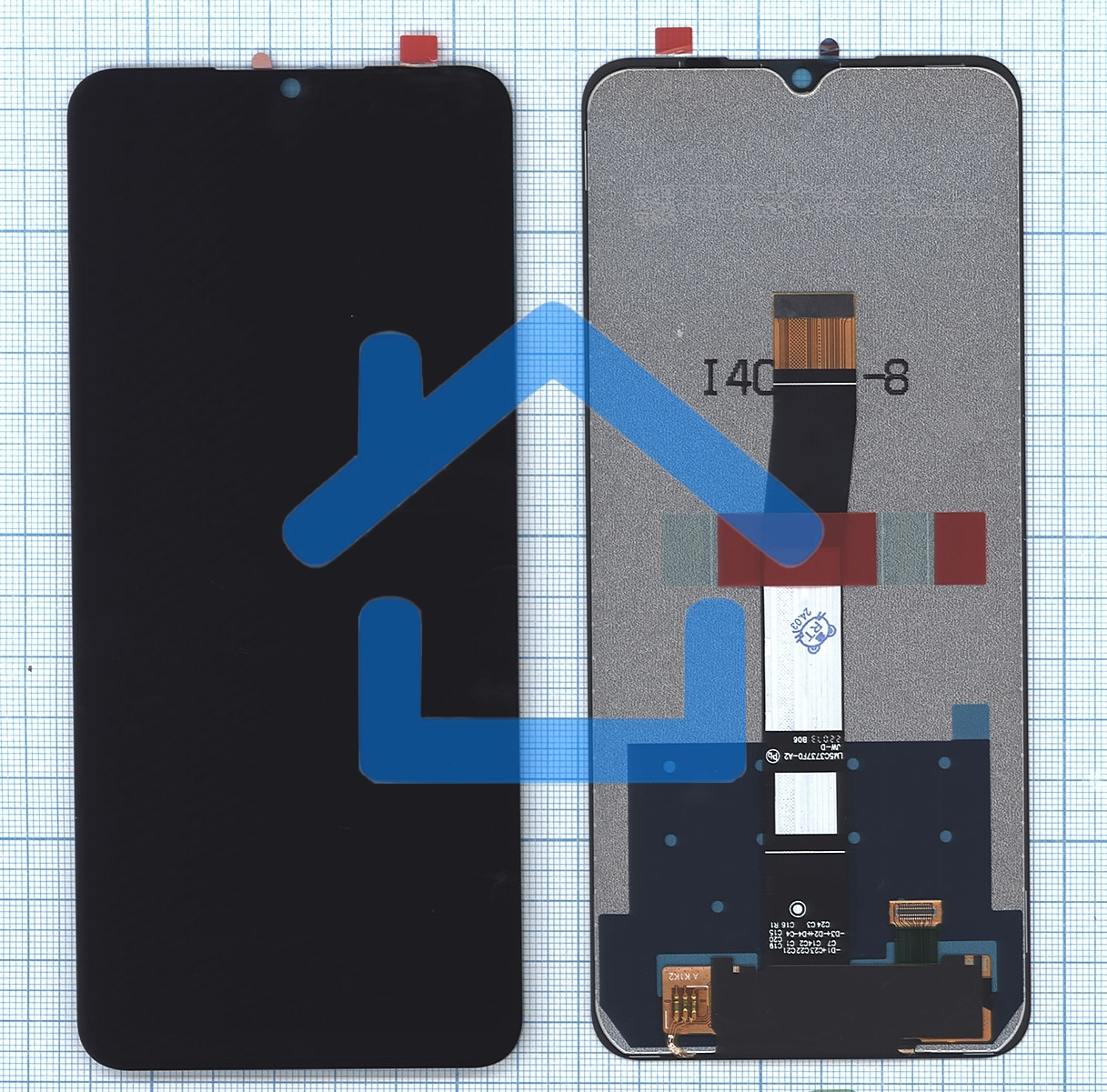 Дисплей (модуль) для Xiaomi Redmi 10C, Poco C40 сборе с тачскрином черный