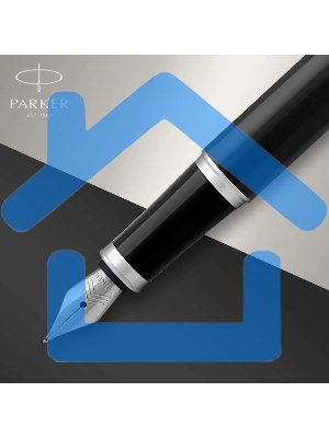 Ручка перьевая Parker IM Core F321 (CW1931644) Black CT F сталь нержавеющая, подарочная коробка