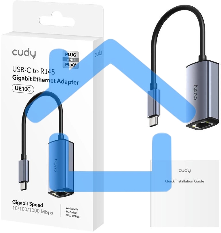 Сетевой адаптер CUDY Gigabit Ethernet Cudy UE10C USB Type-C
