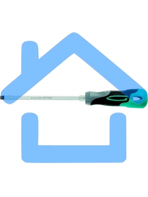 Отвертка GROSS 12123 SL8,0 x 200 мм S2, трехкомпонентная рукоятка