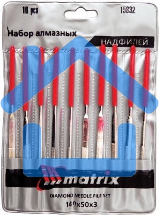 Набор надфилей MATRIX 15832алмазных 140х50х3 10шт