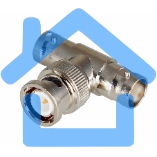 Переход штекер BNC - гнездо BNC x 2 (тройник) Rexant
