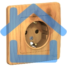 Розетка СП BLANCA 16А 250В без шторок с заземл. ясень SchE BLNRS001015 Розетка СП BLANCA 16А 250В без шторок с заземл. ясень SchE BLNRS001015