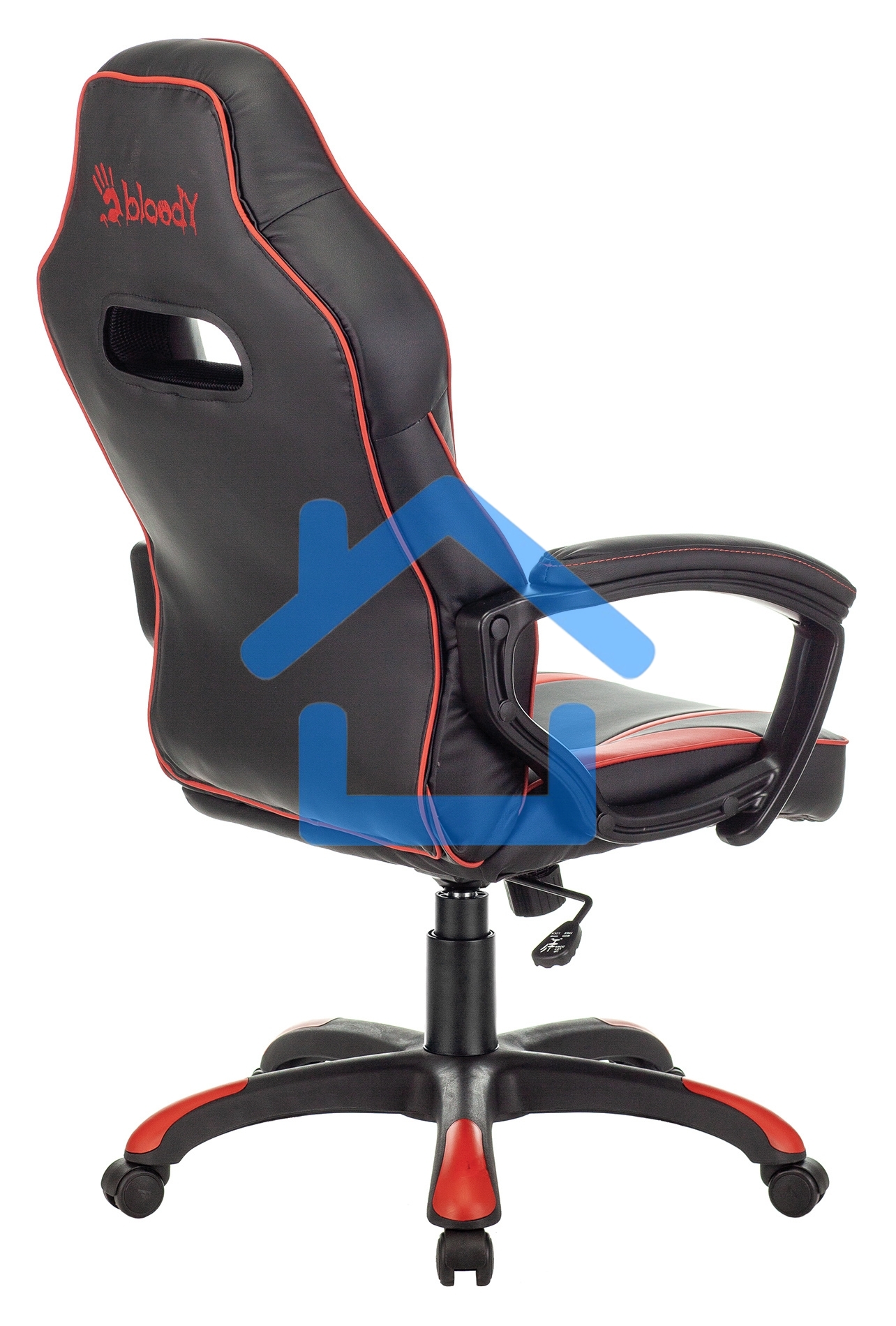 Кресло игровое A4Tech Bloody GC-350 черный/красный эко.кожа крестовина