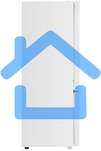 Холодильник Maunfeld MFF144SFW белый глянц. двухкамерный 154/52л морозилка снизу, ручная разморозка