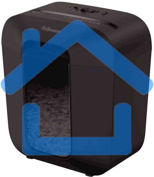 Шредер Fellowes PowerShred LX25 черный (секр.P-4)/перекрестный/6лист./11.5лтр./скрепки/скобы/пл.карты