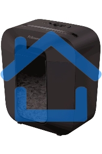 Шредер Fellowes PowerShred LX25 черный (секр.P-4)/перекрестный/6лист./11.5лтр./скрепки/скобы/пл.карты