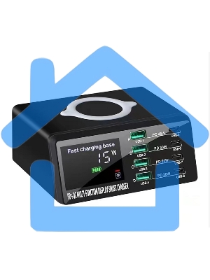 Зарядное устройство ICharge 8 Max для 9-ти телефонов/ноутбуков с индикацией потребления