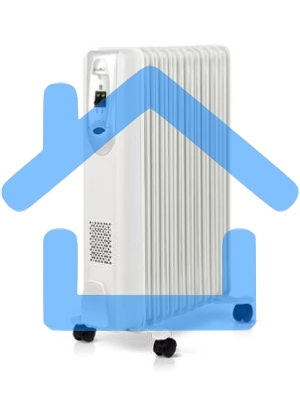 Обогреватель масляный Ballu Comfort BOH/CM-11WDN (11 секций) белый, 2200 Вт, 27 м2, термостат