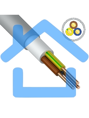 Кабель силовой медный NUM-J 3x2,5 мм² 100 м ГОСТ 31996-2012, ТУ 3520-015-38229892-2015
