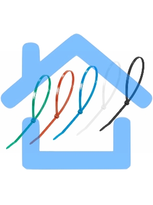 Хомут-стяжкa нeйлонoвая Rexant 400x4,8 мм, цветная, упаковка 25 шт.