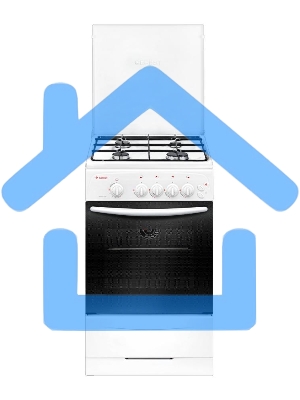 Плита газовая Gefest ПГ 3200-06 К33 белый, конфорок 4 шт, духовка 42 л, 50 см x 85 см x 57 см