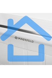 Холодильник Maunfeld MFF144SFW белый глянц. двухкамерный 154/52л морозилка снизу, ручная разморозка