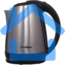 Чайник электрический Hyundai HYK-S1030 1.7л. 2200Вт серебристый матовый/черный (корпус: металл)