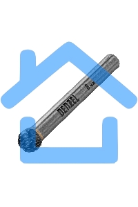 Борфреза по металлу твердосплавная, шарообразная, тип-D, 8 мм Denzel